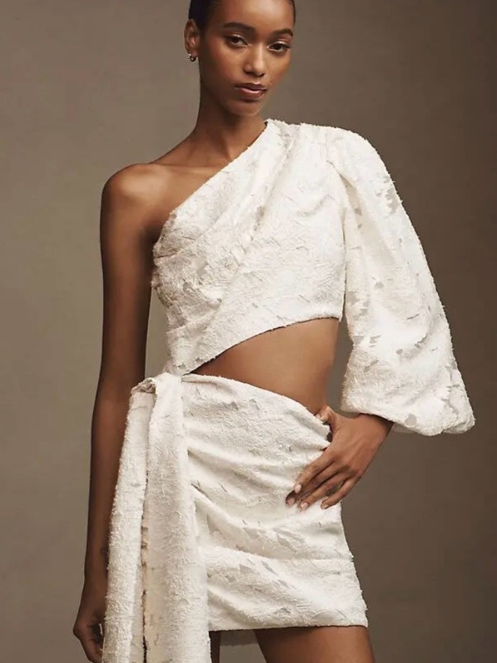 WEDDING SEASON!  
Brand New Without Tags! 💖
MARE MARE One-Shoulder Crop Dress
